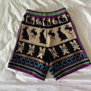 Gucci wool knit shorts